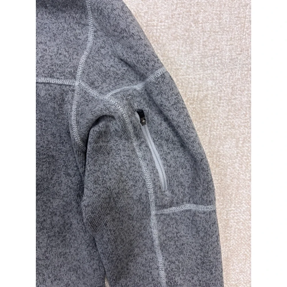 The North Face Mens Gordon Lyons 1/4 Zip Fleece Pullover Gray Heather Small